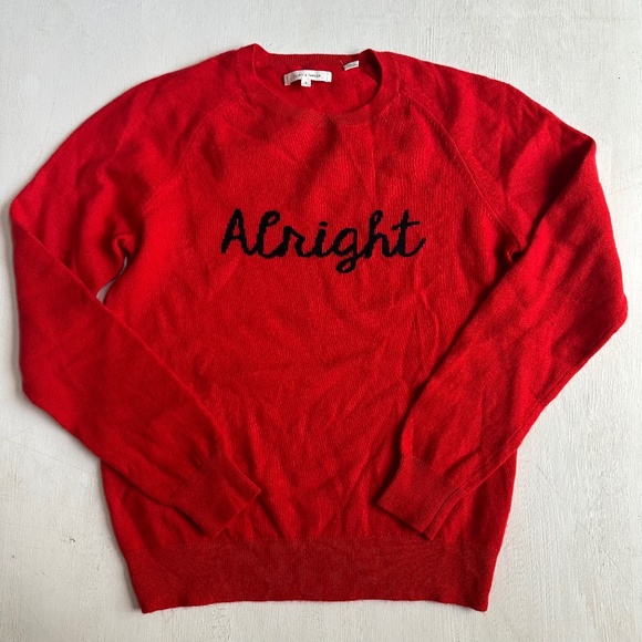 Chinti & Parker Sweaters - Chinti & Parker Alright Red Wool Cashmere Sweater